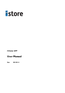 HiSolar App User Manual