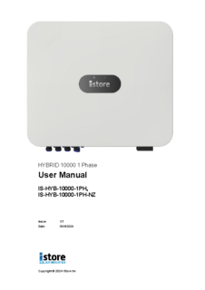 10kW Hybrid Inverter 1PH User Manual