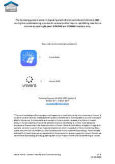 iStore PV Retrofitting Huawei-iStore Commissioning Guide