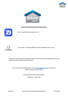 iStore Home EV Charger Commissioning Guide VERSION 2.0